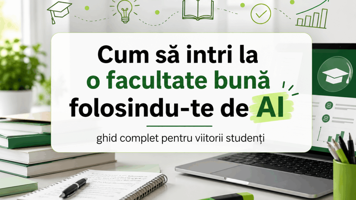 Cum să intri la o facultate bună folosindu-te de AI